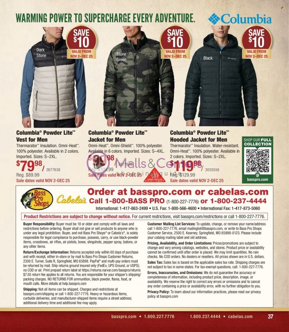 Weekly ad for Cabela's valid: 11/01/2023 - 11/30/2023, page 37