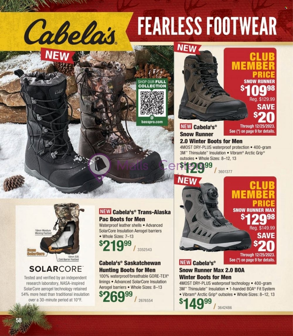 Weekly ad for Cabela's valid: 11/01/2023 - 11/30/2023, page 58