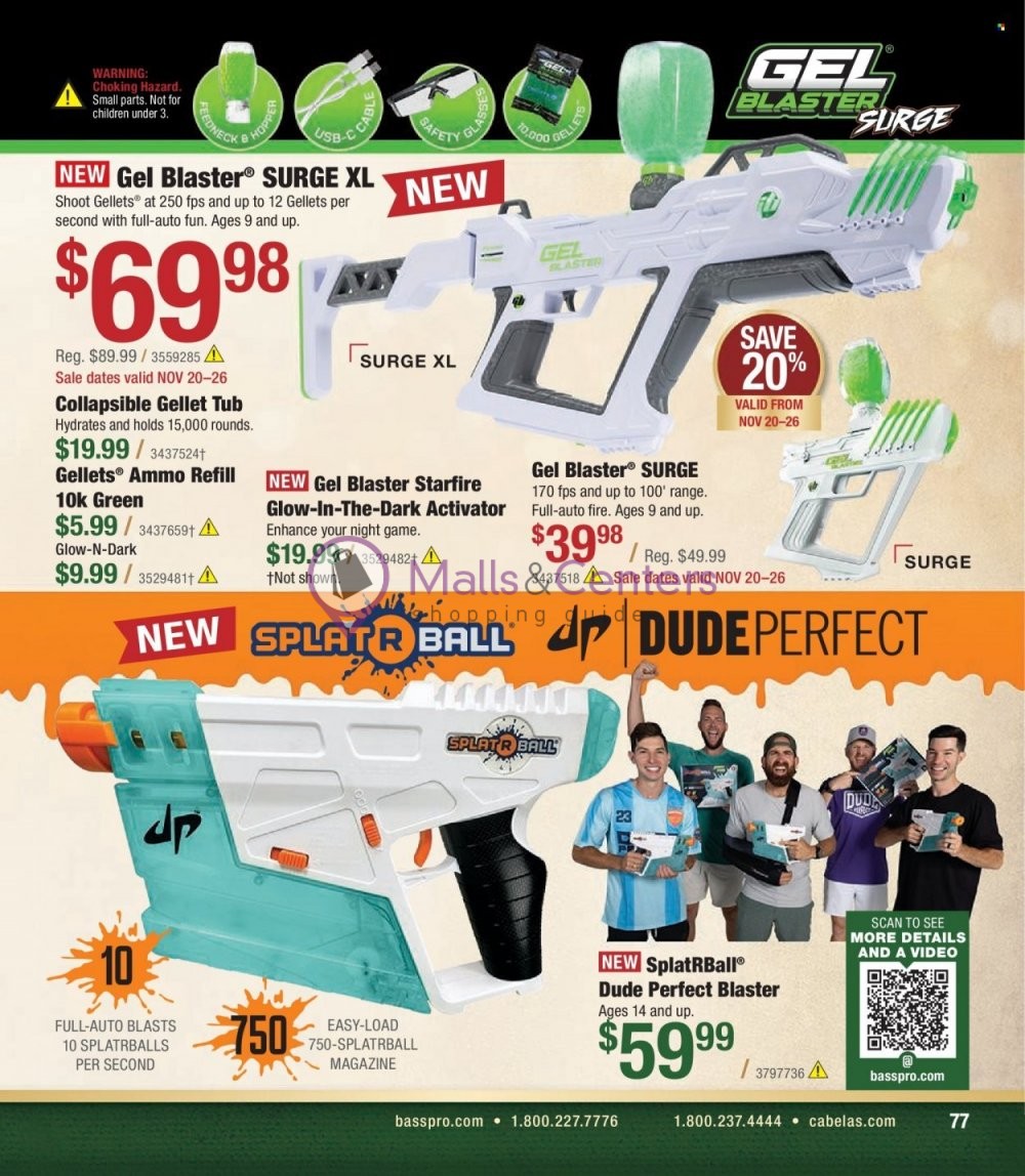 Weekly ad for Cabela's valid: 11/01/2023 - 11/30/2023, page 77