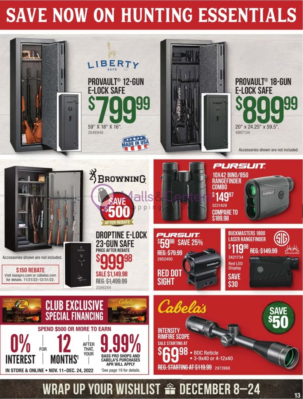 Cabela's Weekly Ad sales & flyers specials MallsCenters