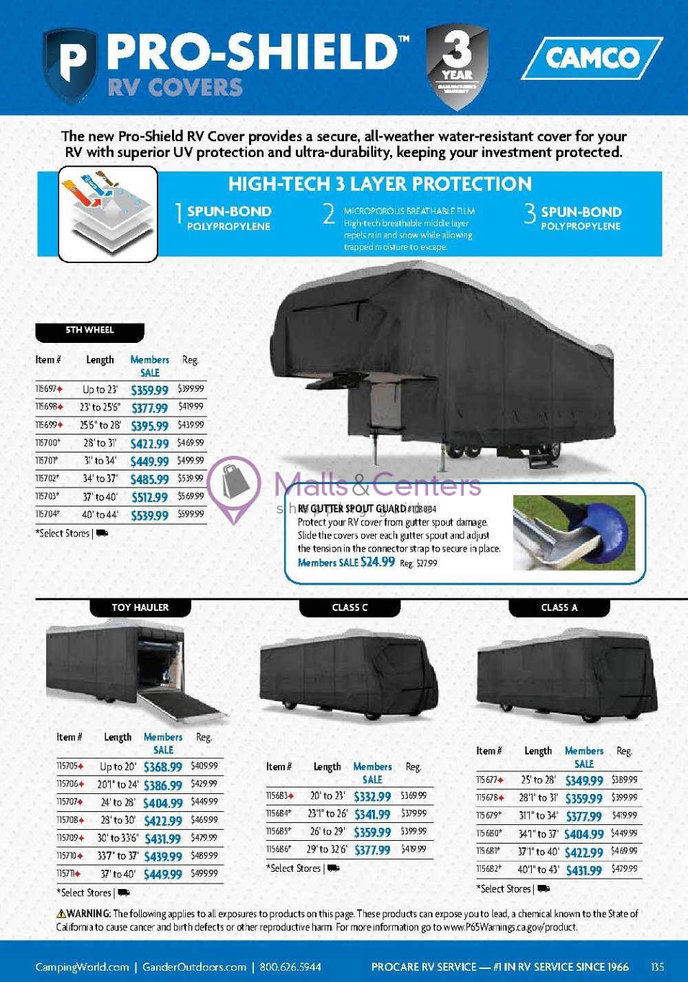 weekly ads Camping World page 135