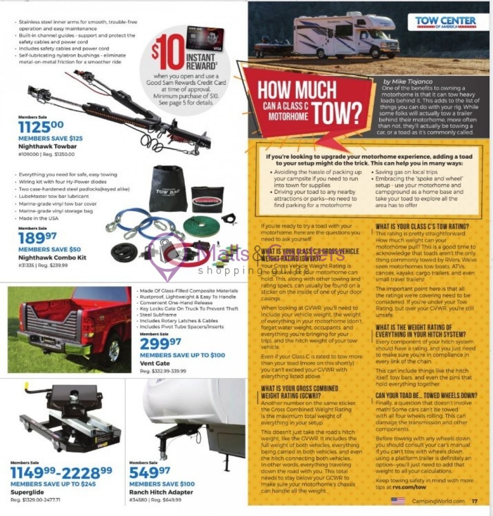 Camping World Weekly Ad sales & flyers specials MallsCenters