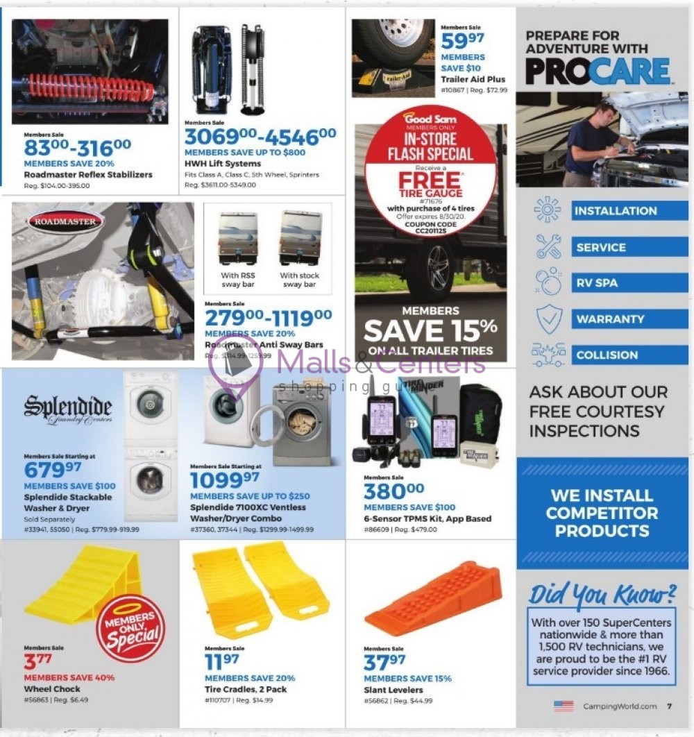 Camping World Weekly Ad sales & flyers specials MallsCenters