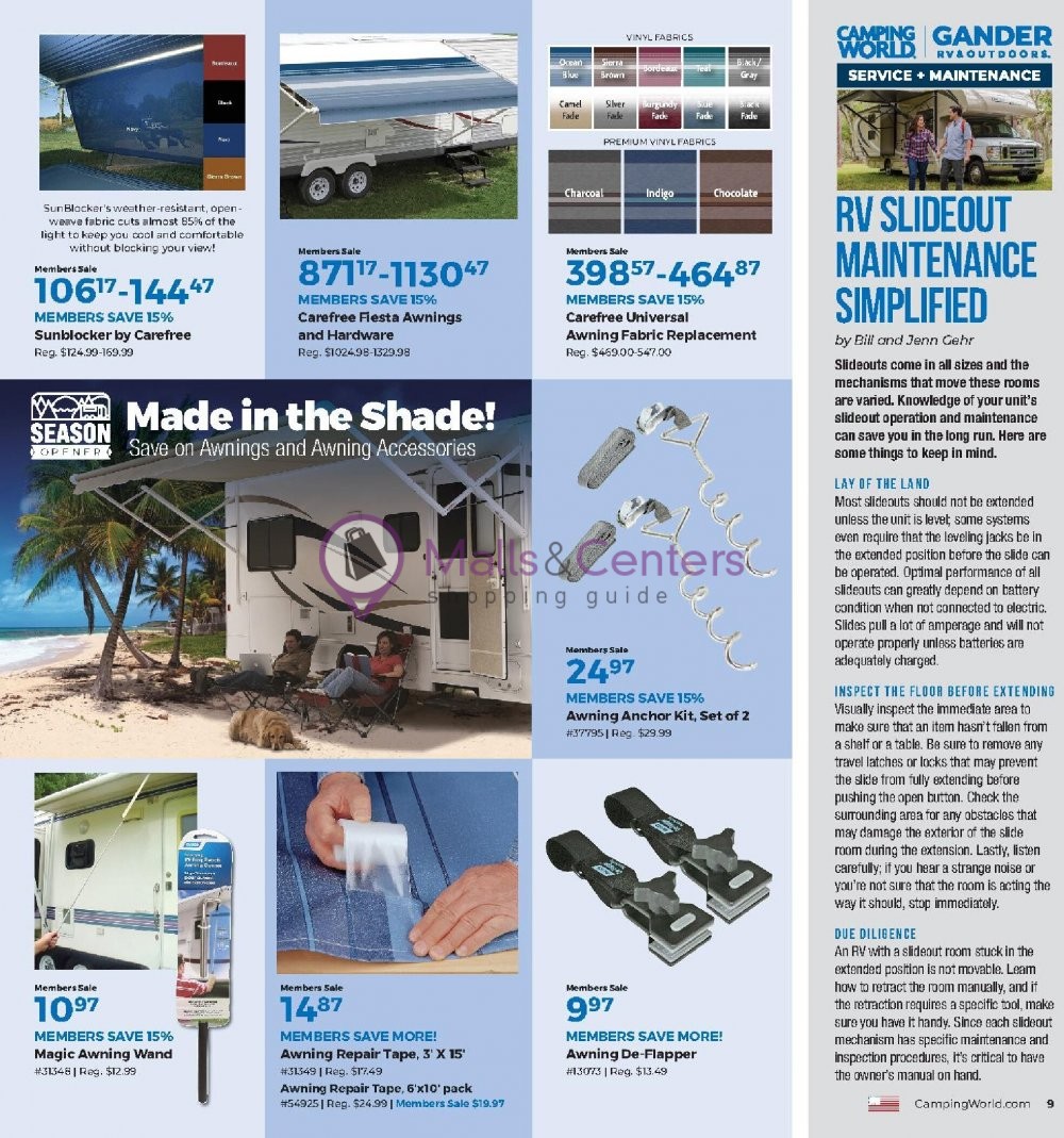 Camping World Weekly Ad sales & flyers specials MallsCenters