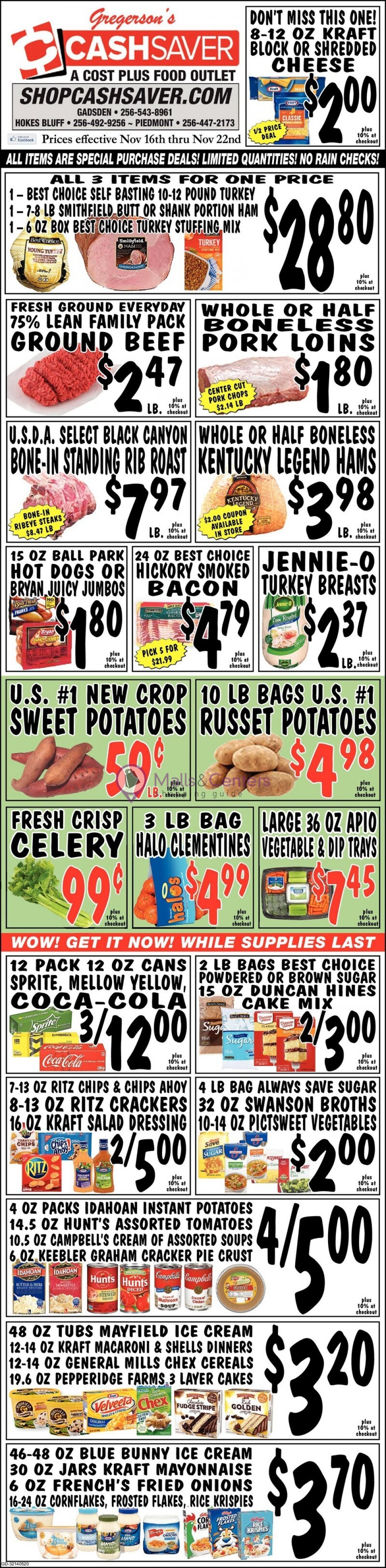 Cash Saver Cost Plus Food Outlet Weekly ad valid from 11/16/2022 to 11