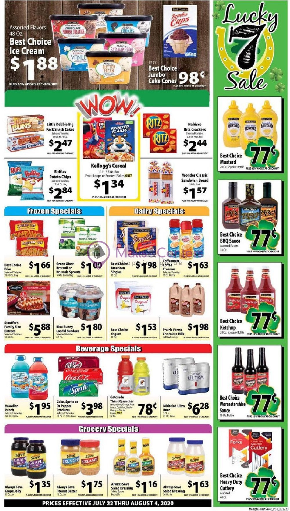Cash Saver Cost Plus Food Outlet Weekly ad valid from 07/22/2020 to 08/04/2020 MallsCenters
