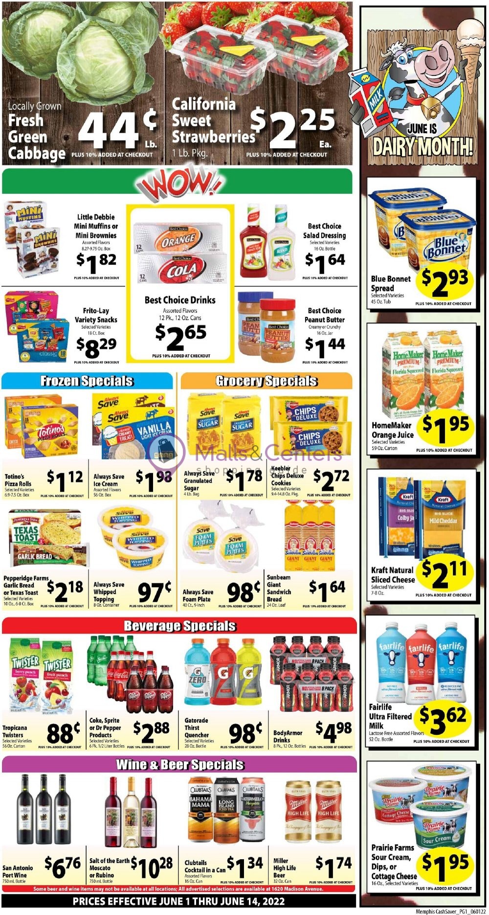Cash Saver Cost Plus Food Outlet Weekly ad valid from 06/01/2022 to 06