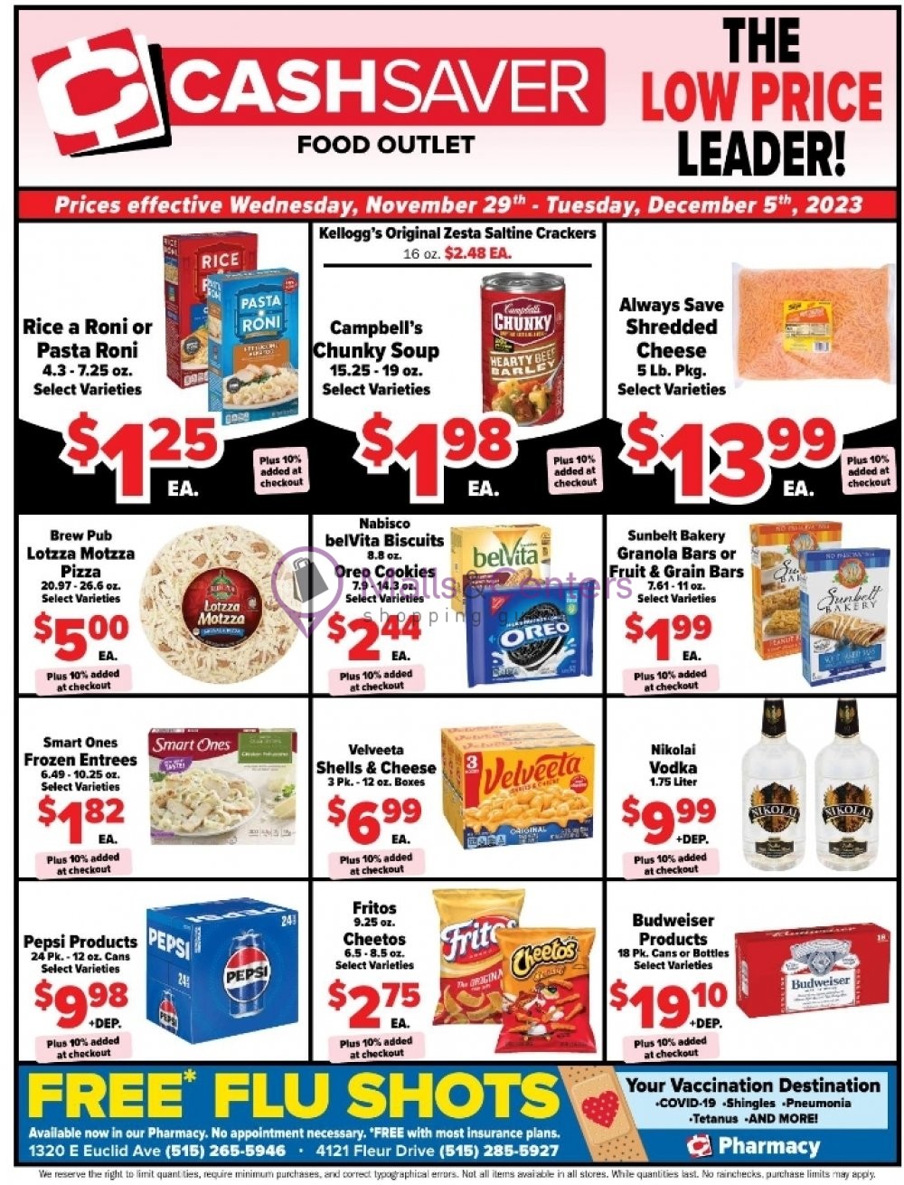 Cash Saver Food Outlet Weekly ad valid from 11/29/2023 to 12/05/2023