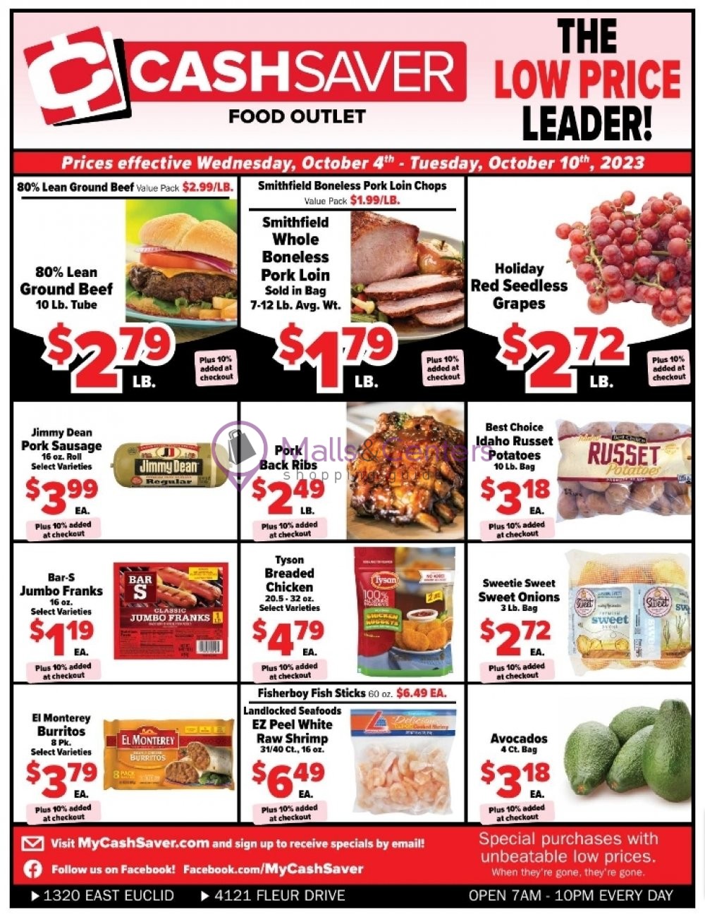 Cash Saver Food Outlet Weekly ad valid from 10/04/2023 to 10/10/2023