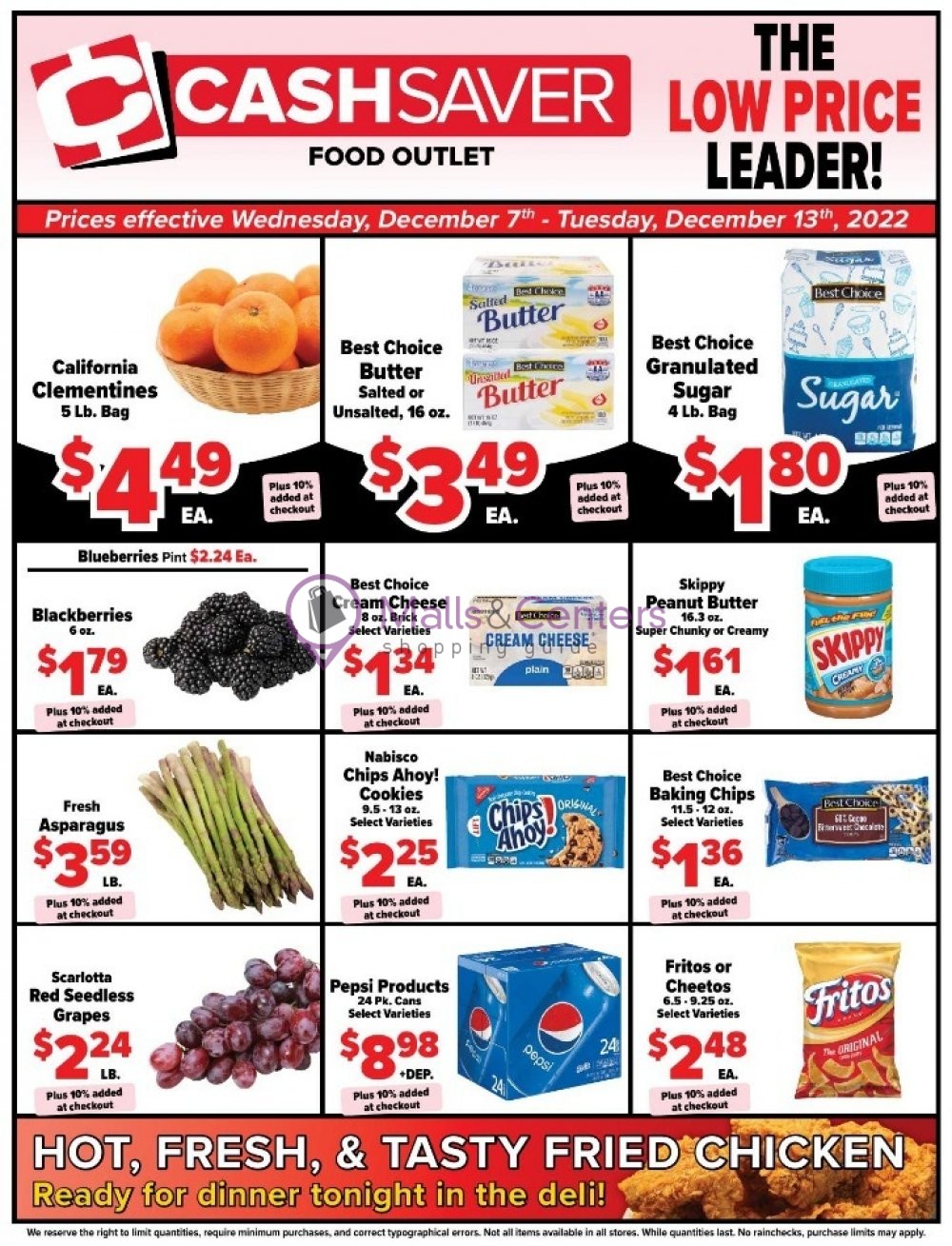 Cash Saver Food Outlet Weekly ad valid from 12/07/2022 to 12/13/2022