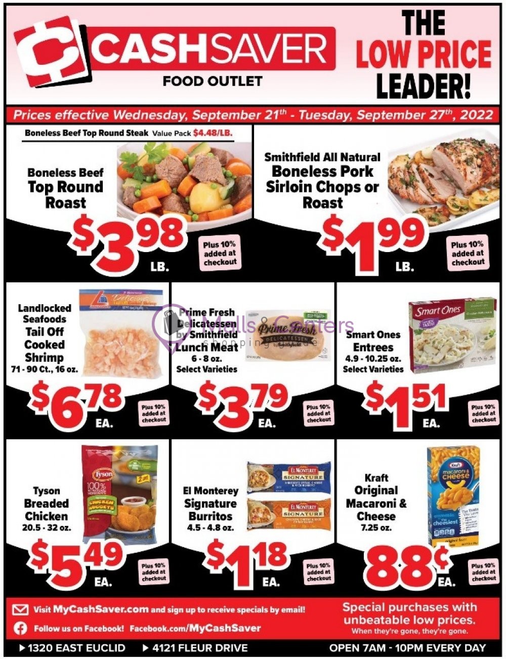 Cash Saver Food Outlet Weekly ad valid from 09/21/2022 to 09/27/2022