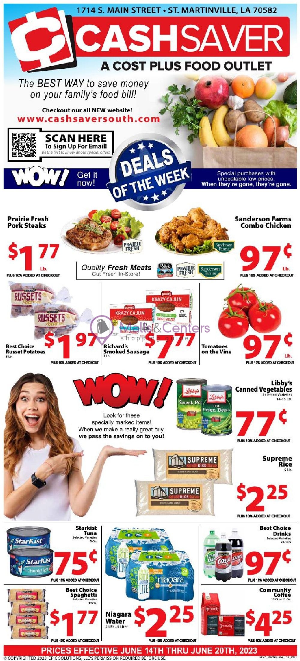 Cash Saver South Weekly ad valid from 06/14/2023 to 06/20/2023
