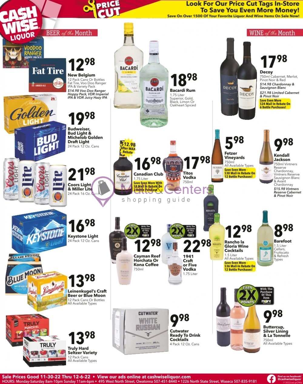 Cash Wise Weekly Ad sales & flyers specials MallsCenters