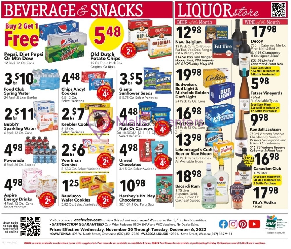 Cash Wise Weekly Ad sales & flyers specials MallsCenters