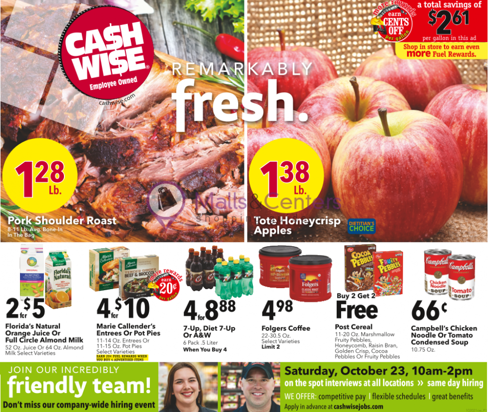 Cash Wise Weekly ad valid from 10/20/2021 to 10/26/2021 MallsCenters