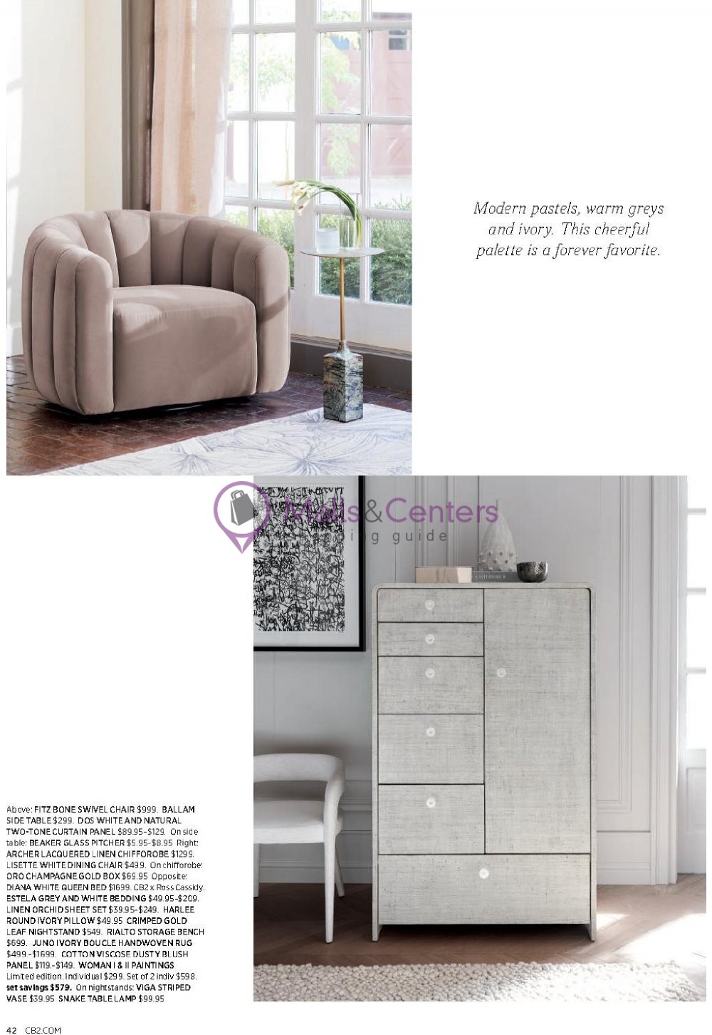 CB2 Weekly Ad sales & flyers specials MallsCenters