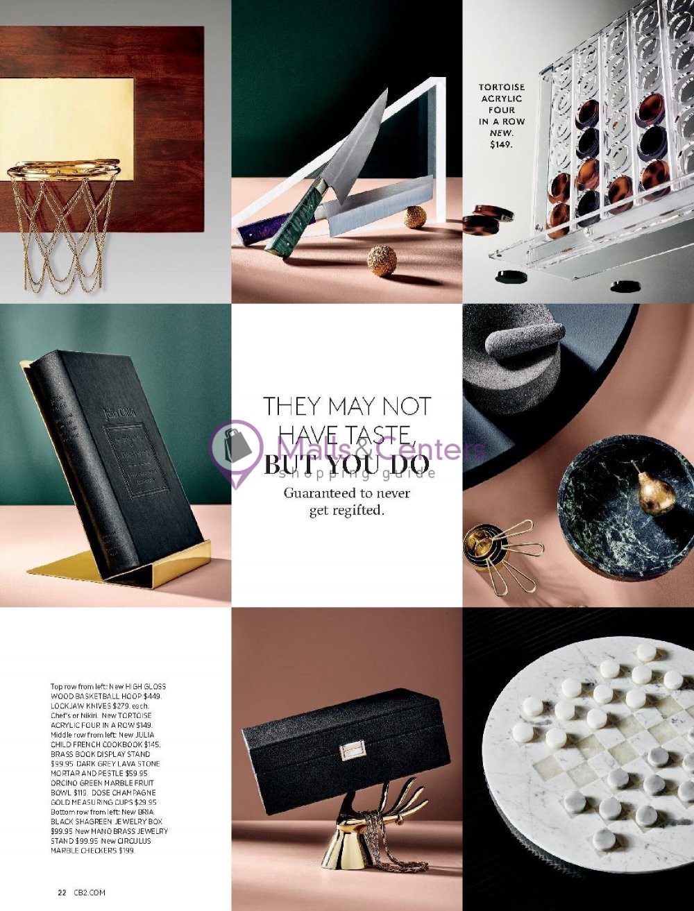 CB2 Weekly ad valid from 11/01/2023 to 11/30/2023 MallsCenters