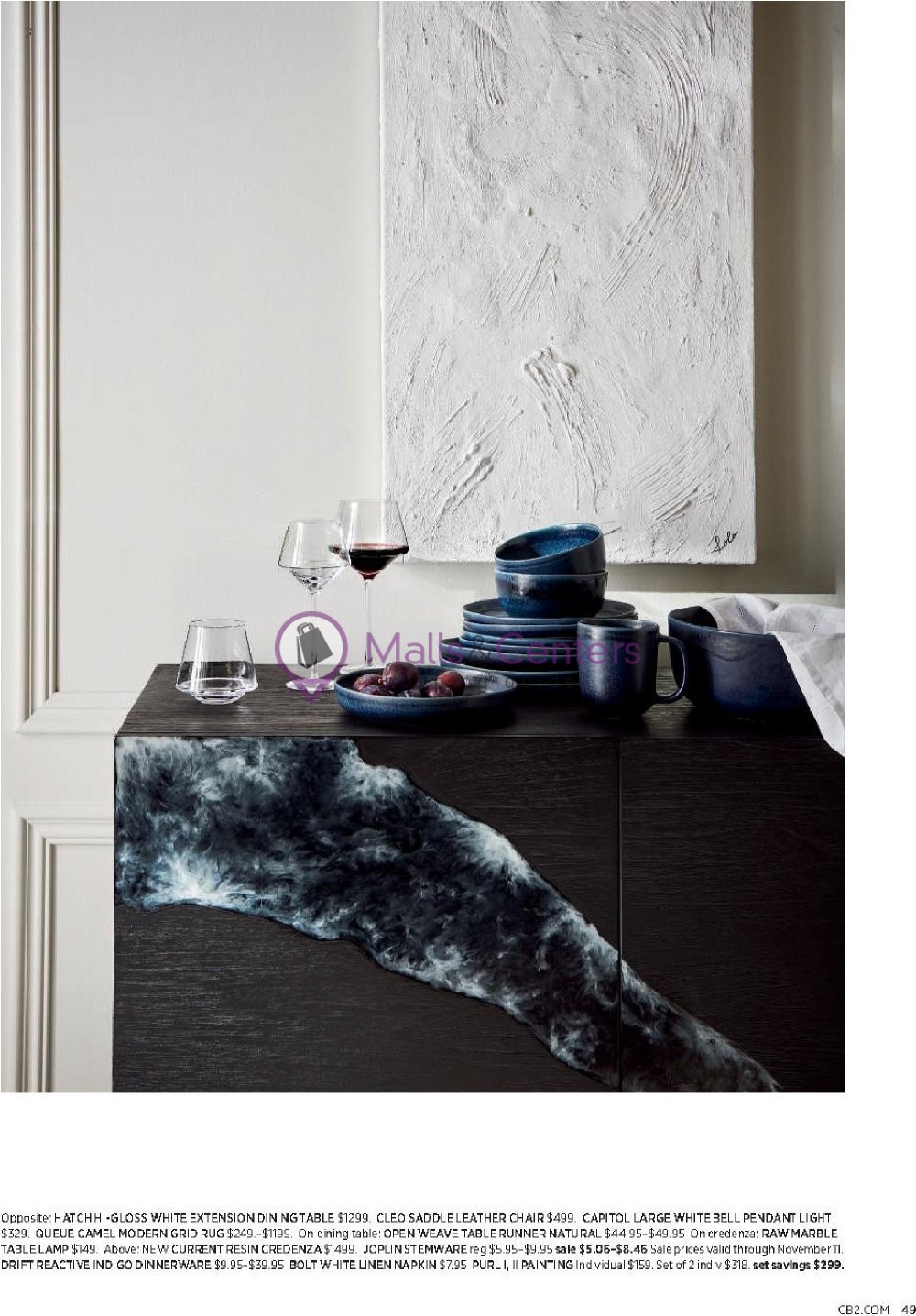 CB2 Weekly Ad sales & flyers specials MallsCenters