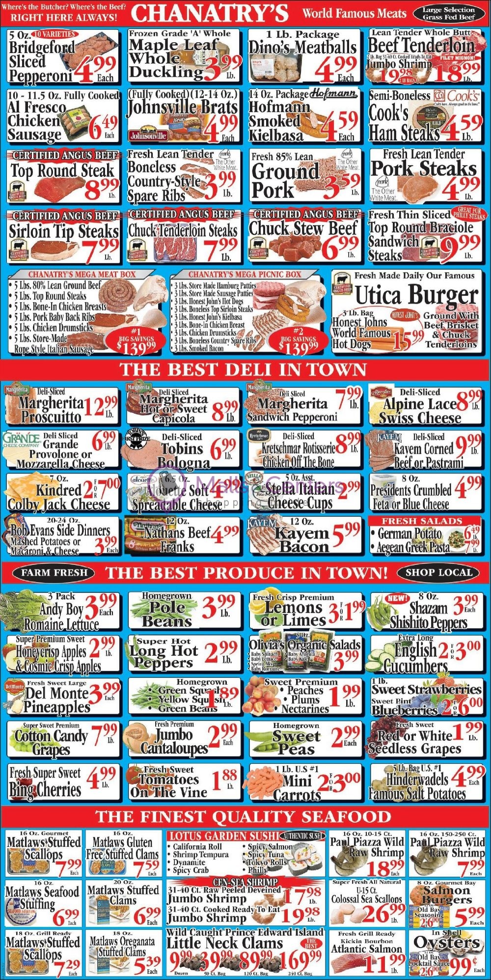 Chanatry's Weekly Ad sales & flyers specials MallsCenters