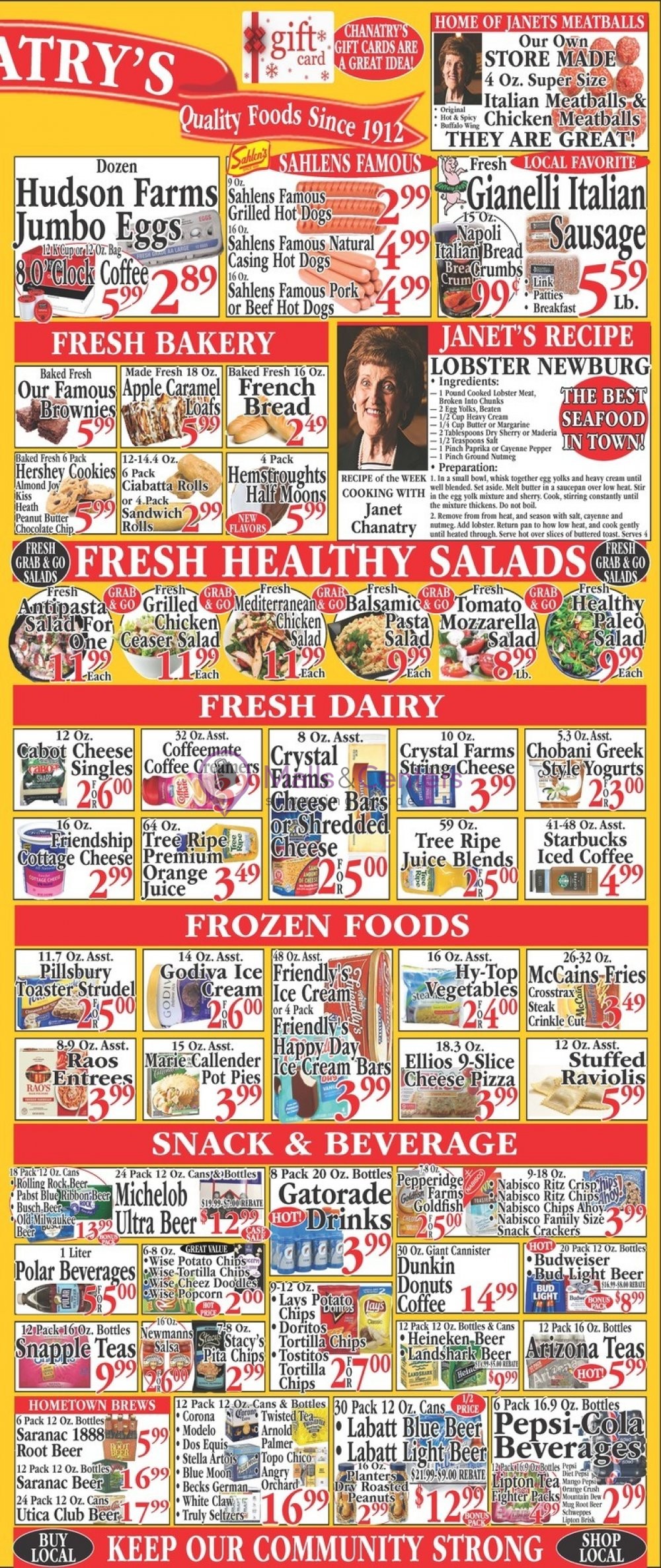Chanatry's Weekly ad valid from 11/27/2022 to 12/03/2022 MallsCenters