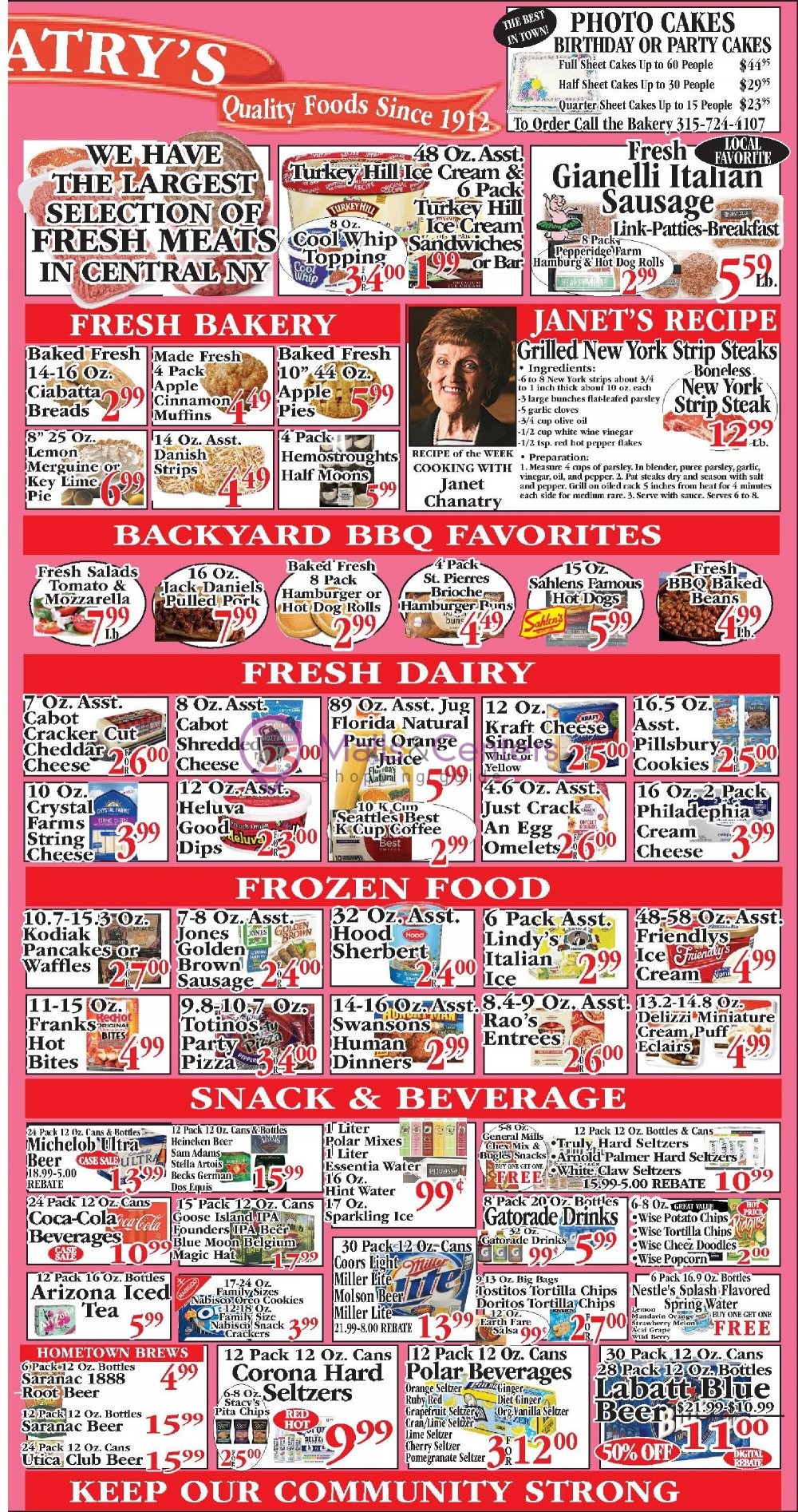 Chanatry's Weekly Ad sales & flyers specials MallsCenters