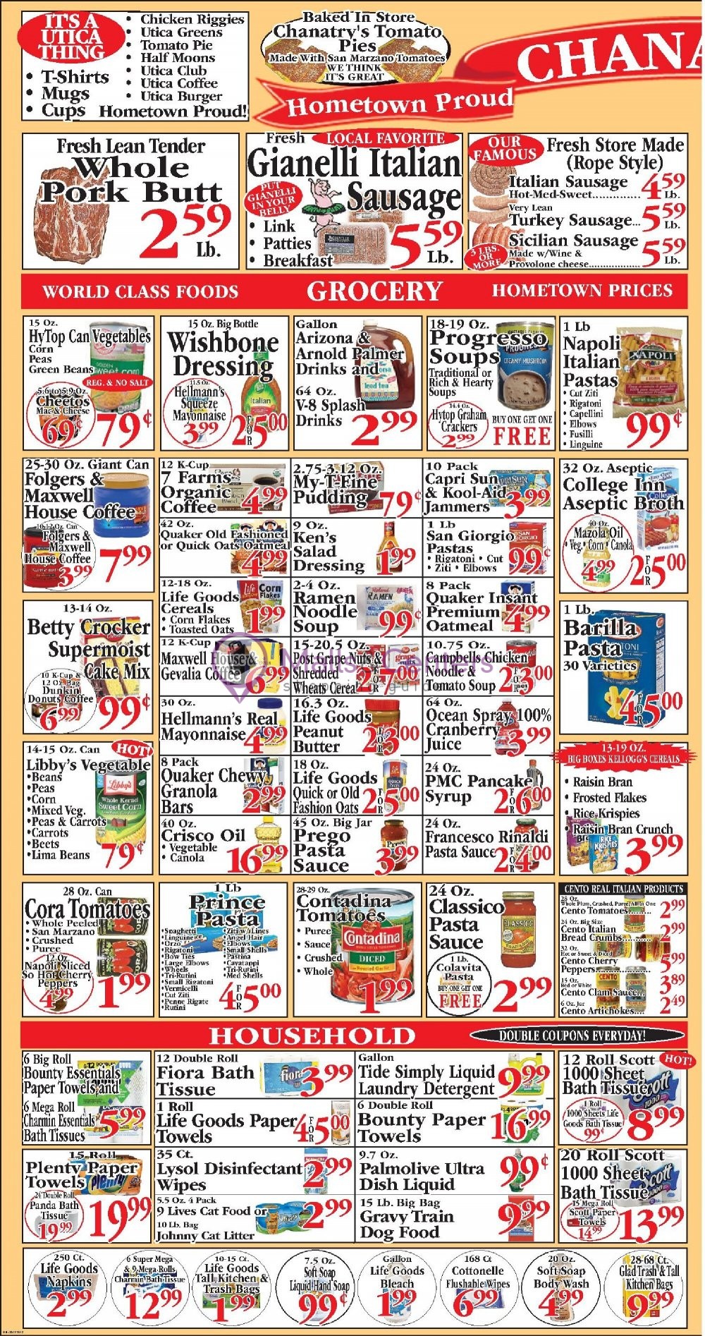 Chanatry's Weekly ad valid from 01/14/2024 to 01/20/2024 MallsCenters