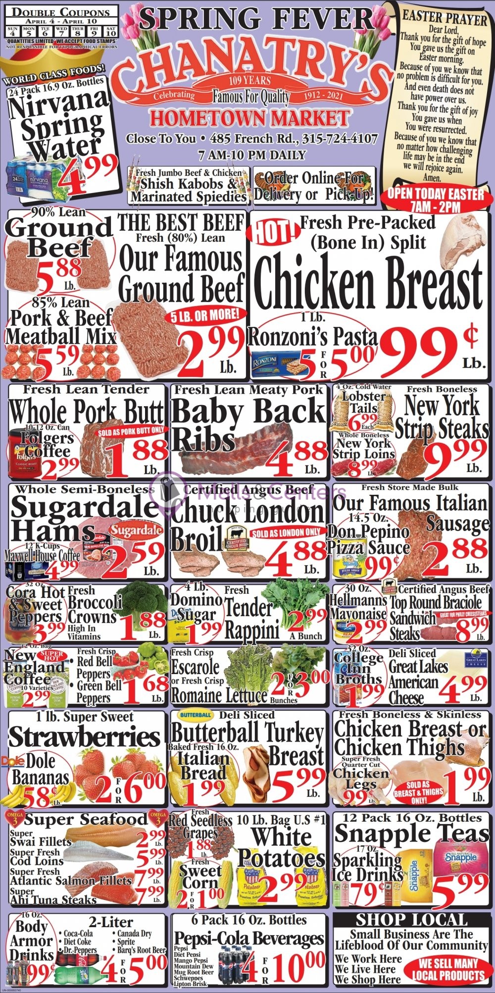 weekly ad Chanatry's page 1