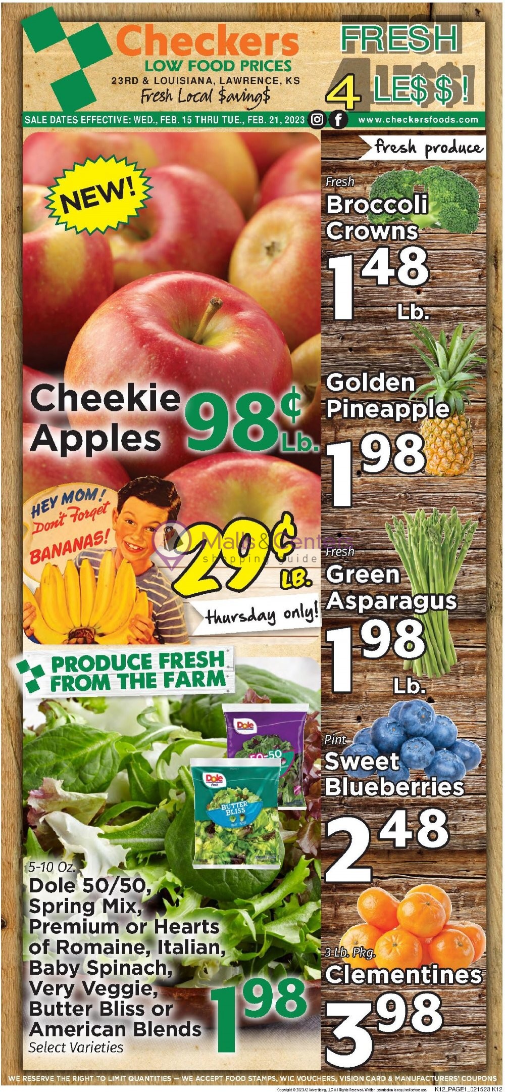 Checkers Foods Weekly ad valid from 02/15/2023 to 02/21/2023 MallsCenters