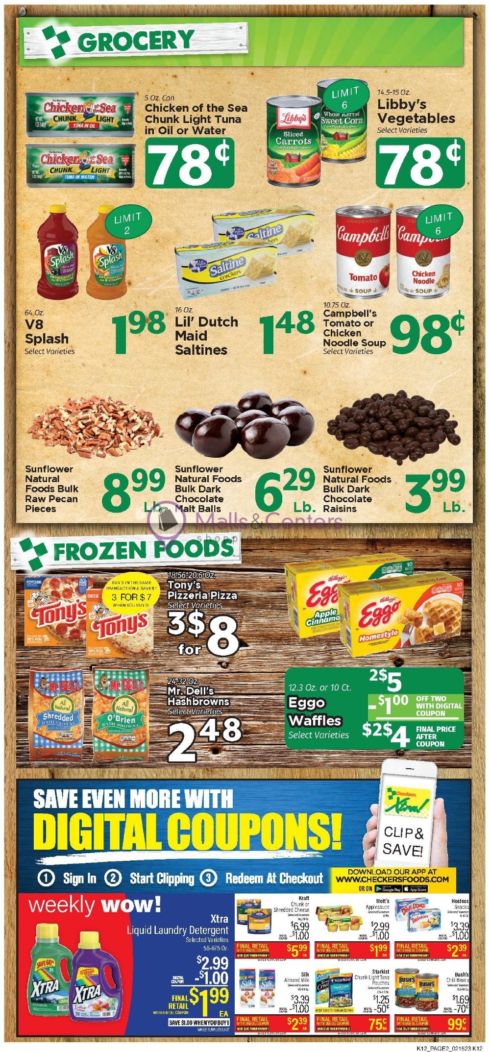 Checkers Foods Weekly ad valid from 02/15/2023 to 02/21/2023 MallsCenters