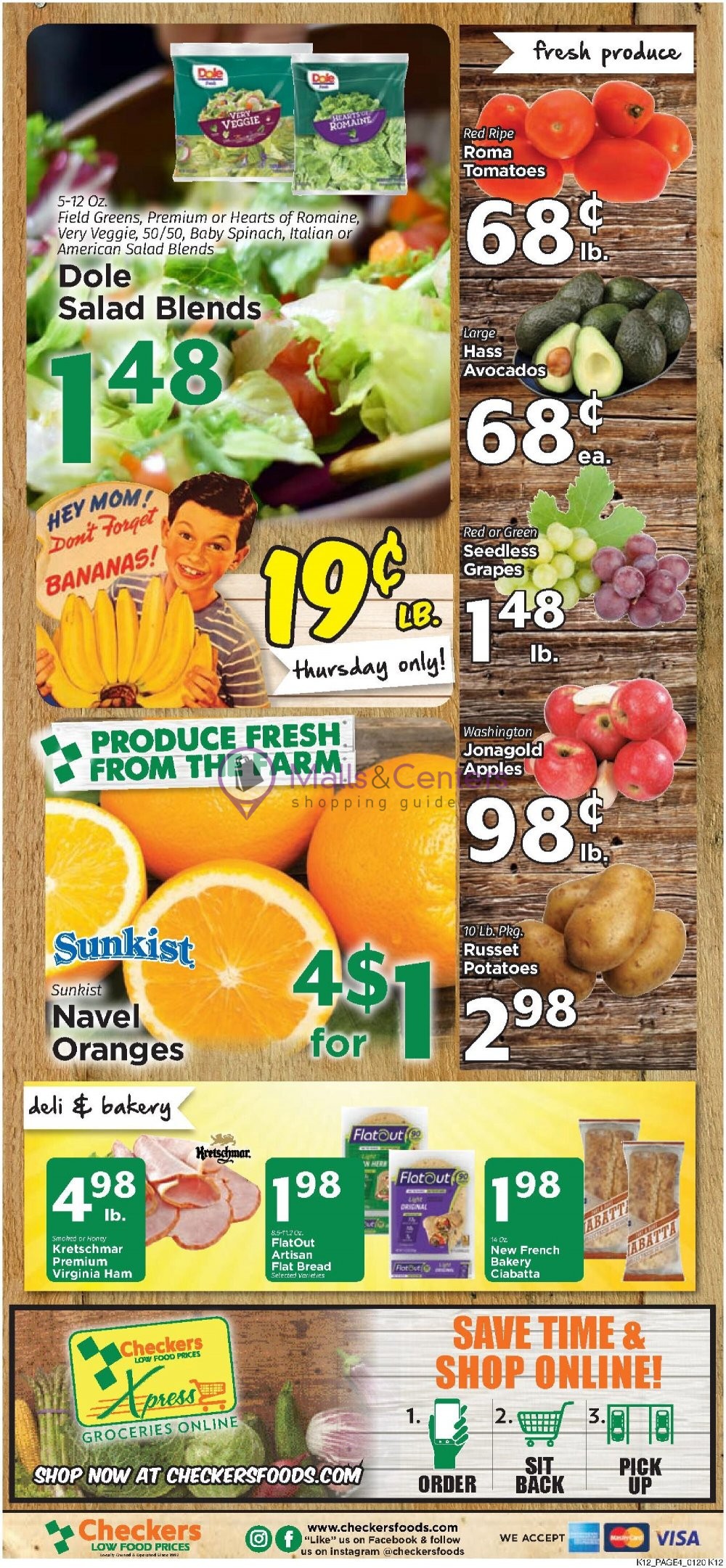 Checkers Foods Weekly ad valid from 01/20/2021 to 01/26/2021 MallsCenters