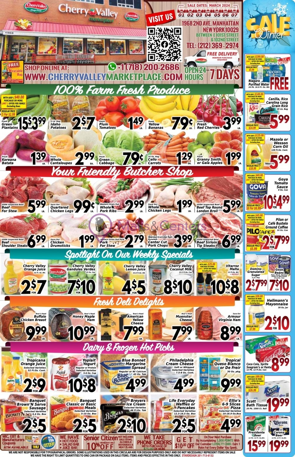 Cherry Valley Marketplace Weekly ad valid from 03/01/2024 to 03/07/2024