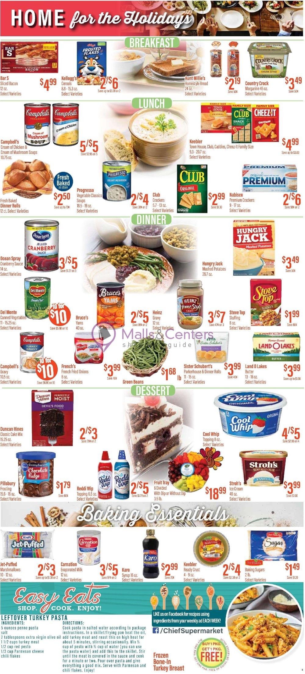 Chief Supermarket Weekly Ad sales & flyers specials MallsCenters