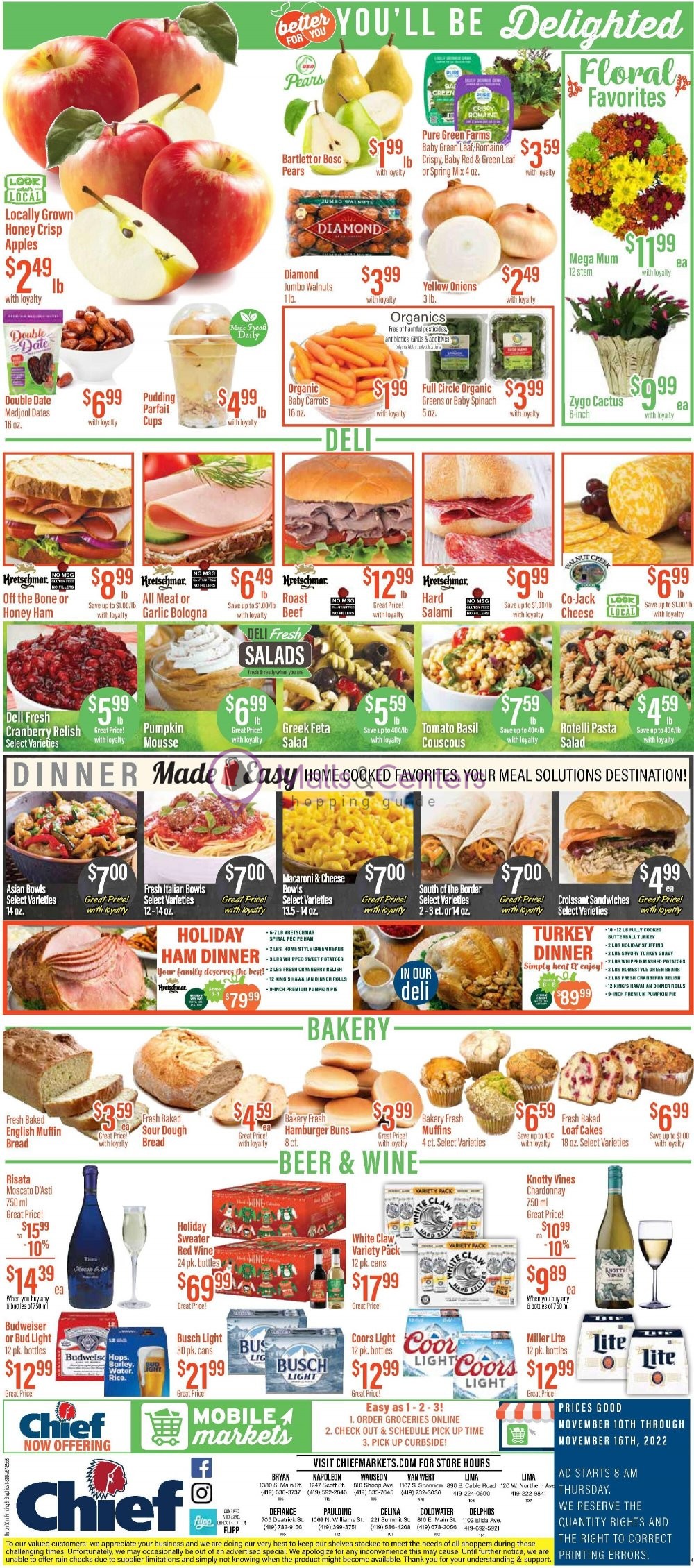 Chief supermarket weekly ad valid from 11 10 2022 to 11 16 2022