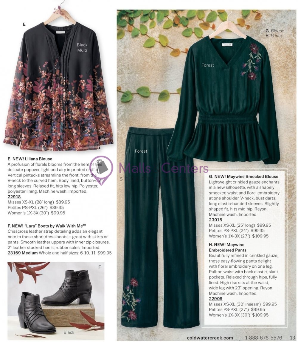 Weekly ad for Coldwater Creek valid: 09/01/2023 - 09/30/2023, page 13