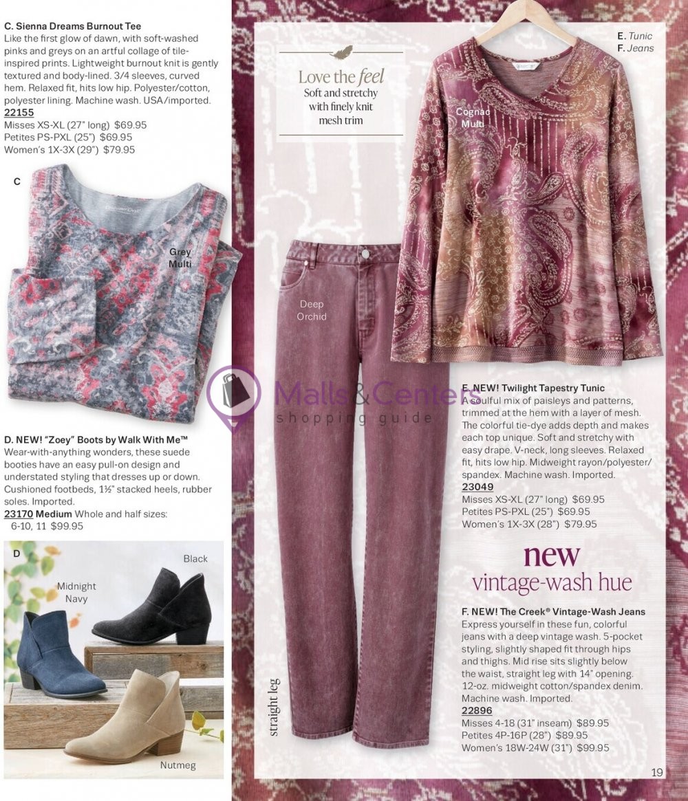 Weekly ad for Coldwater Creek valid: 09/01/2023 - 09/30/2023, page 19