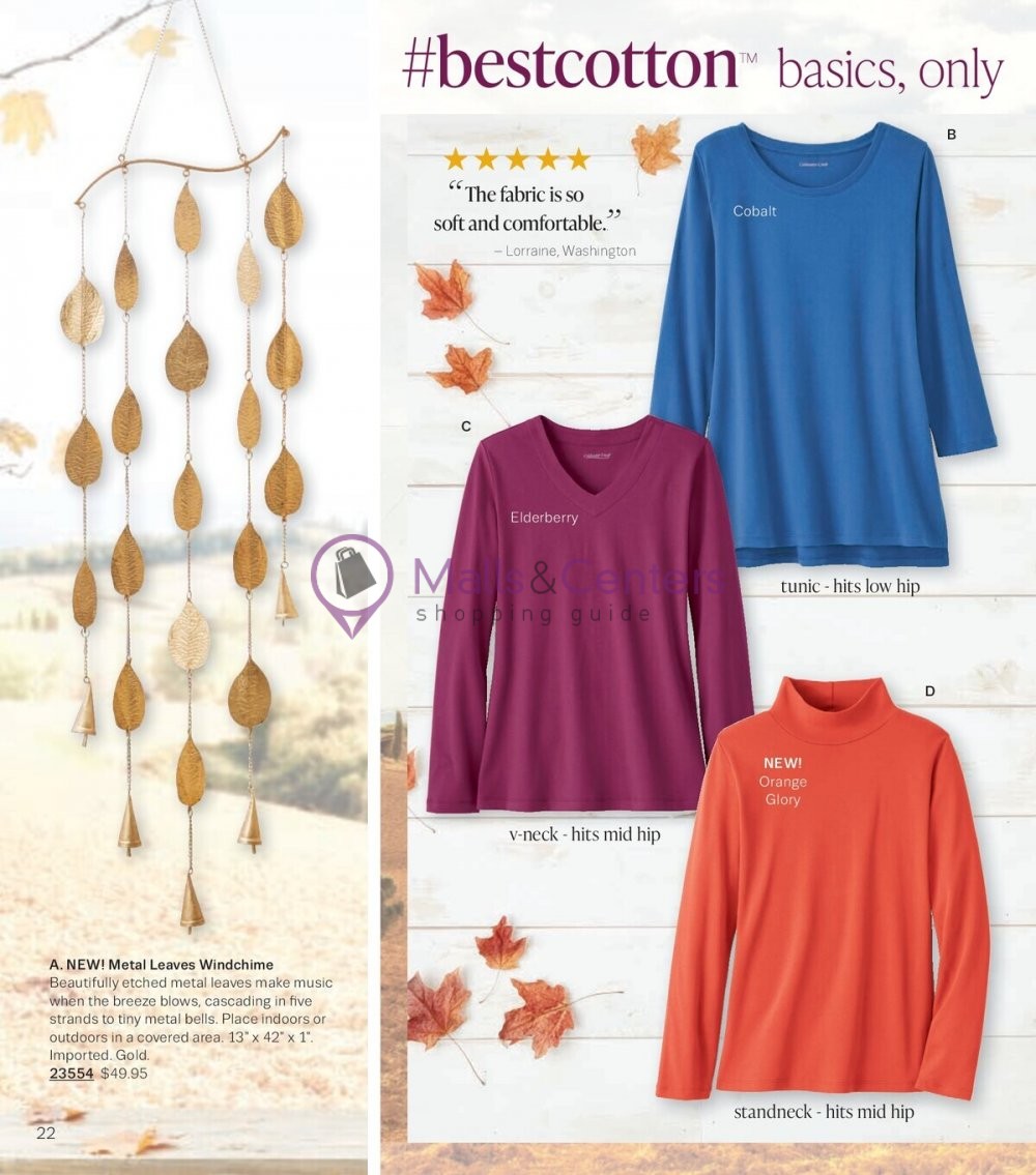 Weekly ad for Coldwater Creek valid: 09/01/2023 - 09/30/2023, page 22