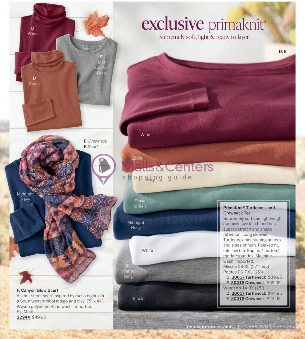 Weekly ad for Coldwater Creek valid: 09/01/2023 - 09/30/2023, page 35