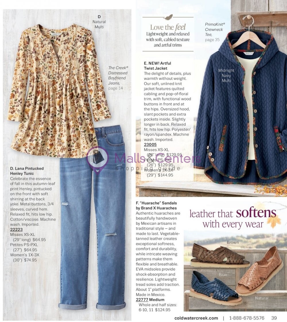 Weekly ad for Coldwater Creek valid: 09/01/2023 - 09/30/2023, page 39