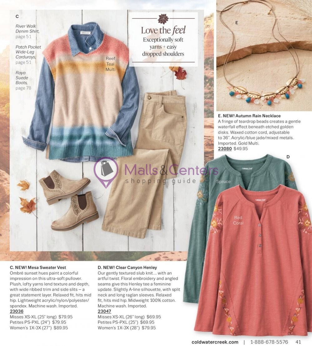 Coldwater Creek Weekly ad valid from 09/01/2023 to 09/30/2023