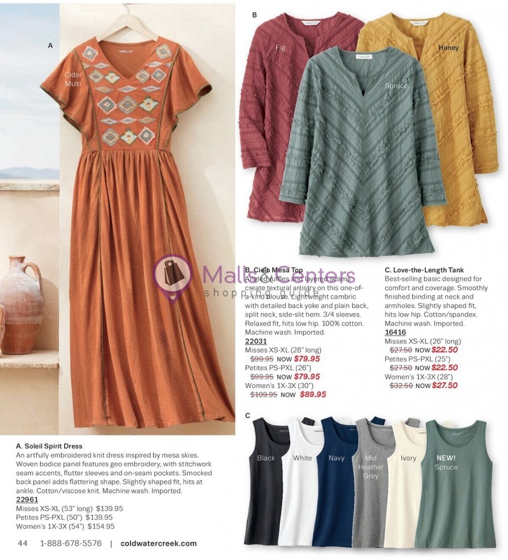 Weekly ad for Coldwater Creek valid: 09/01/2023 - 09/30/2023, page 44