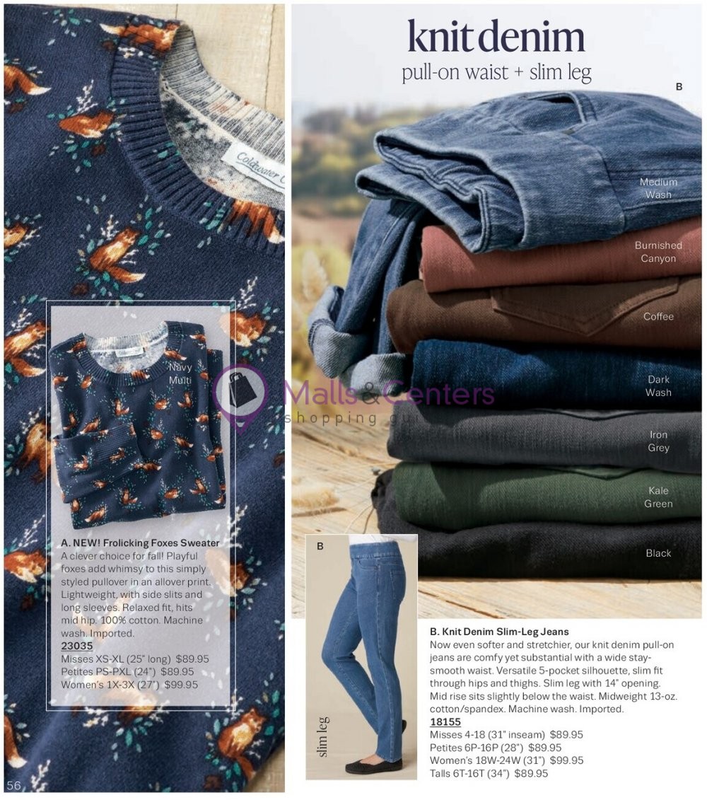 Weekly ad for Coldwater Creek valid: 09/01/2023 - 09/30/2023, page 56