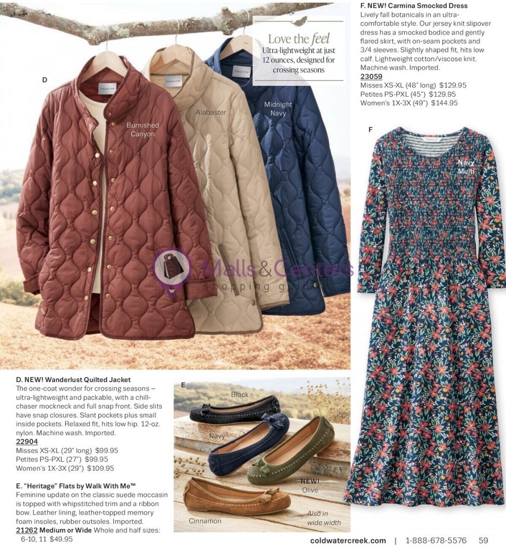 Weekly ad for Coldwater Creek valid: 09/01/2023 - 09/30/2023, page 59