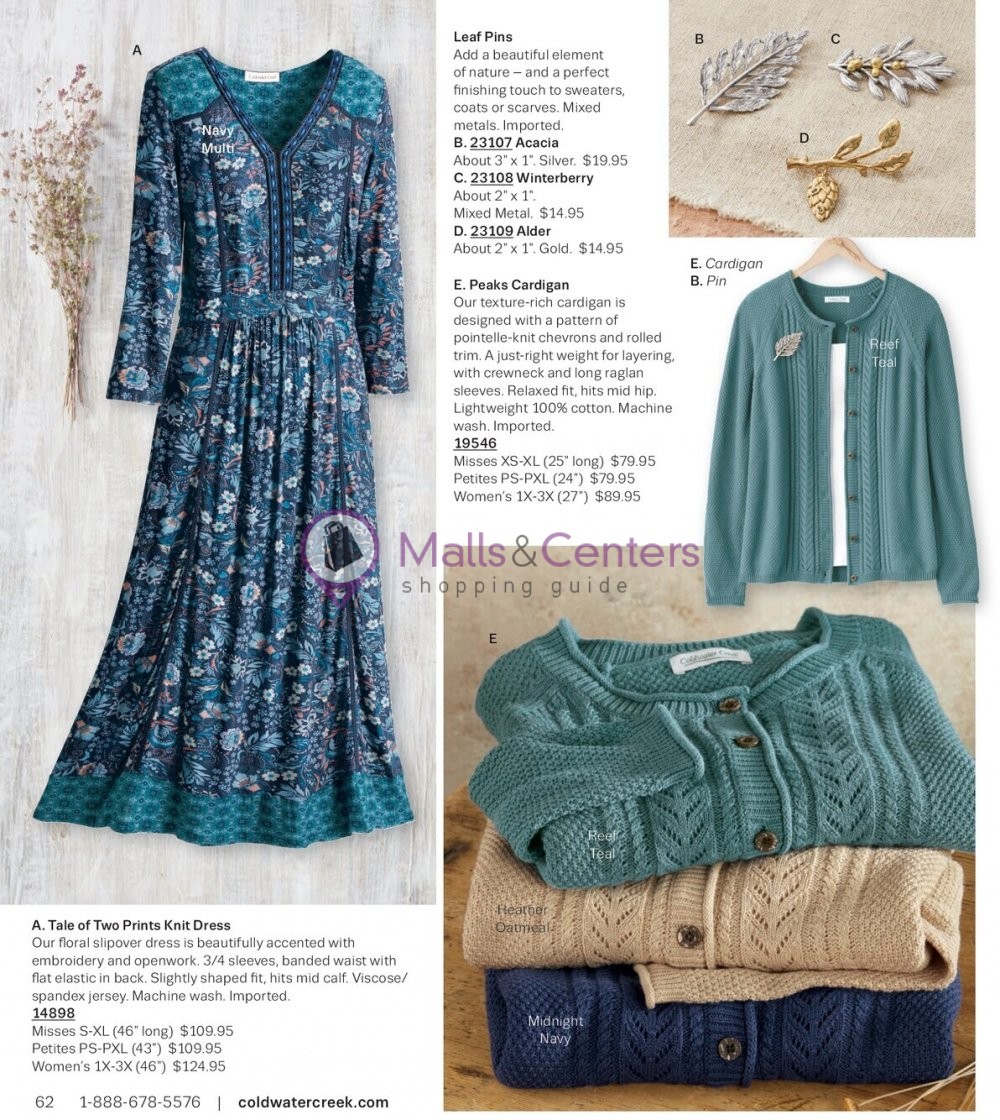 Weekly ad for Coldwater Creek valid: 09/01/2023 - 09/30/2023, page 62