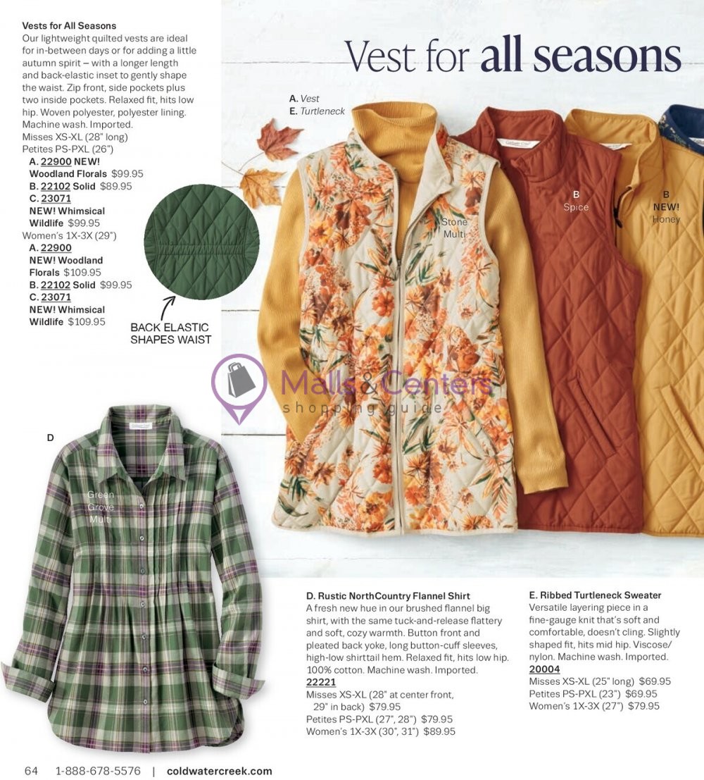 Weekly ad for Coldwater Creek valid: 09/01/2023 - 09/30/2023, page 64