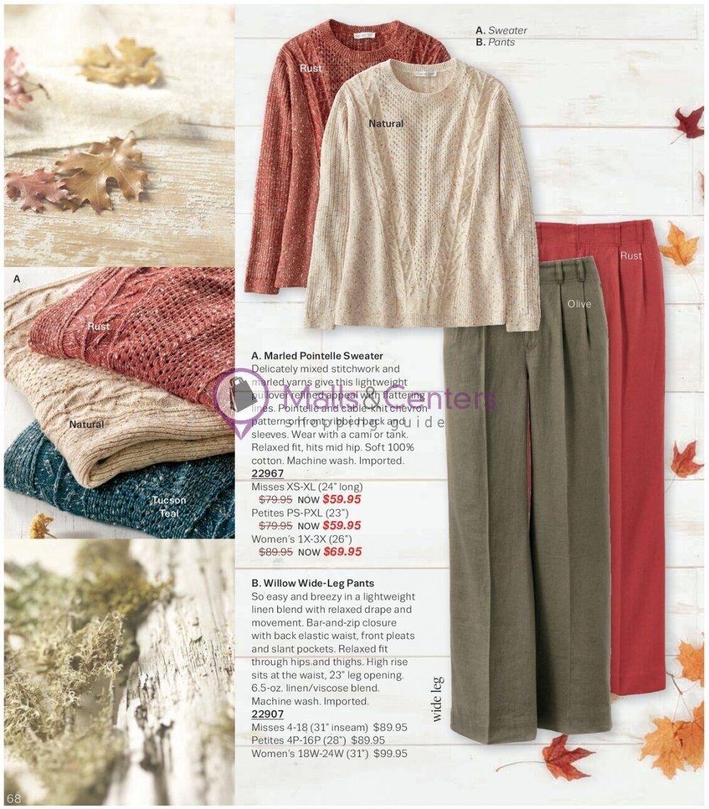 Weekly ad for Coldwater Creek valid: 09/01/2023 - 09/30/2023, page 68