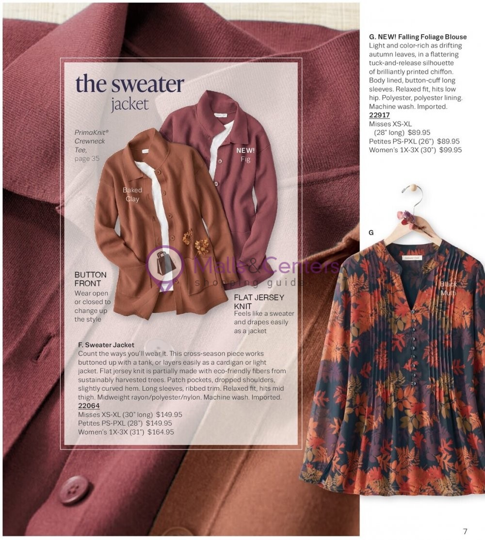 Weekly ad for Coldwater Creek valid: 09/01/2023 - 09/30/2023, page 7