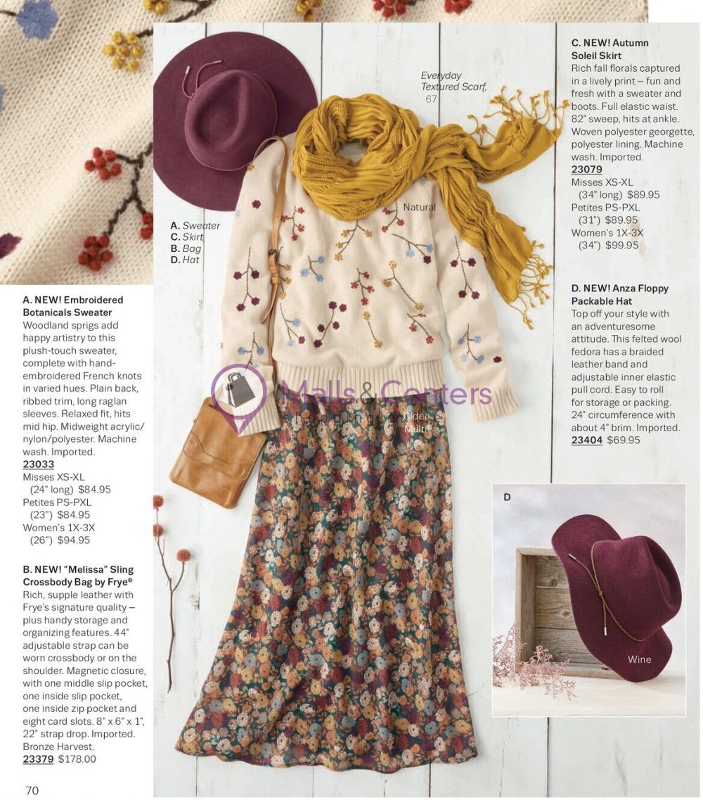 Weekly ad for Coldwater Creek valid: 09/01/2023 - 09/30/2023, page 70