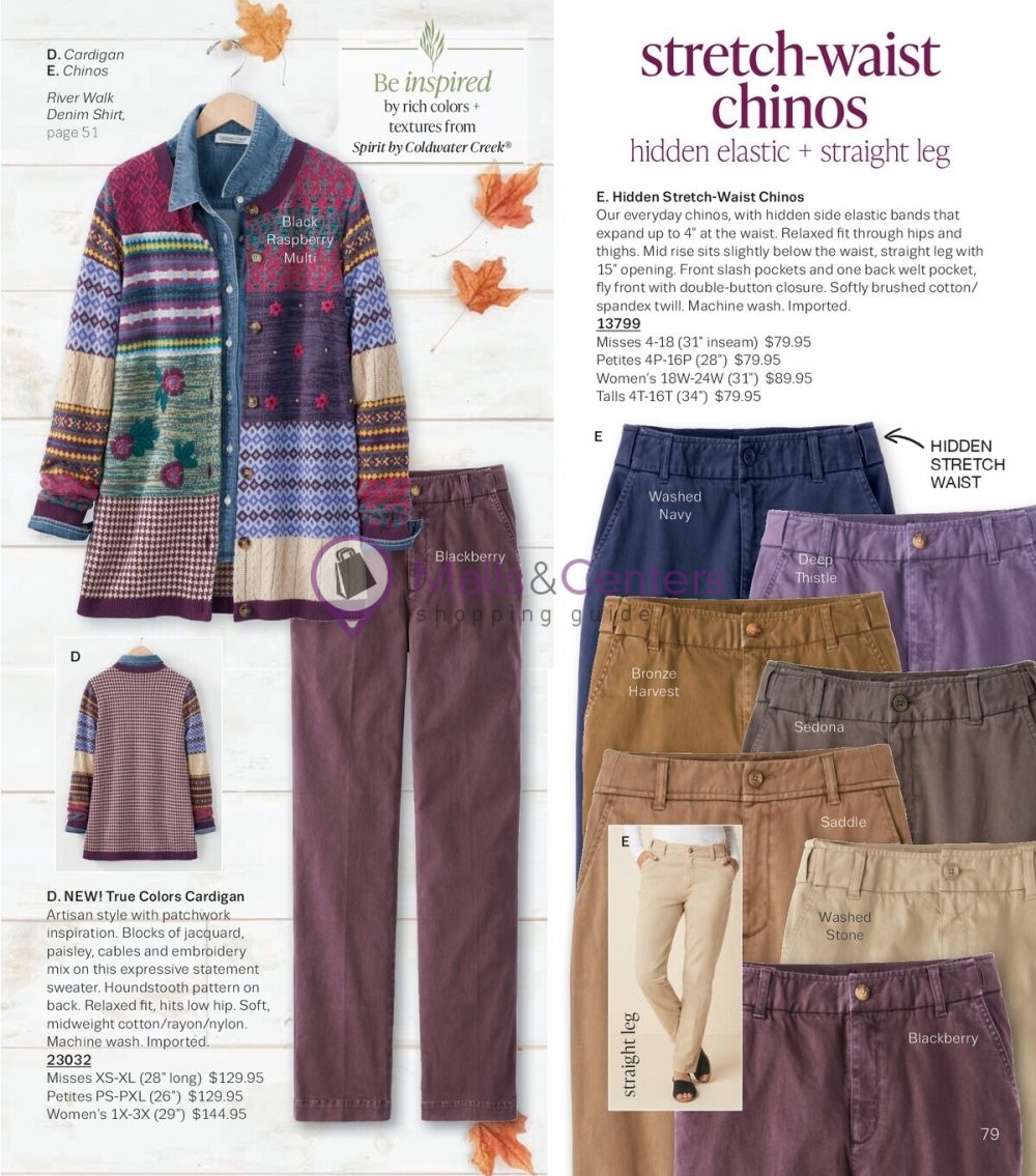 Weekly ad for Coldwater Creek valid: 09/01/2023 - 09/30/2023, page 79