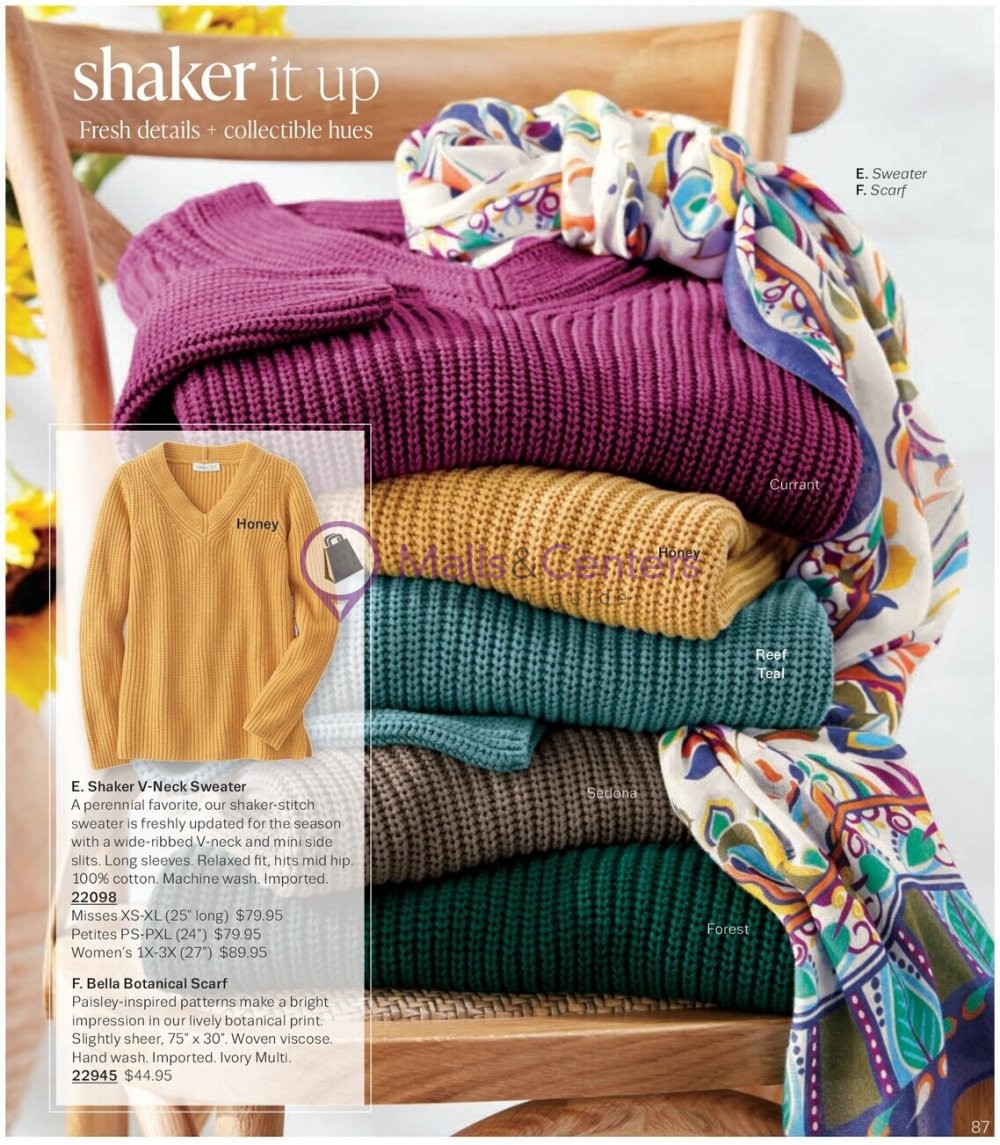 Weekly ad for Coldwater Creek valid: 09/01/2023 - 09/30/2023, page 87