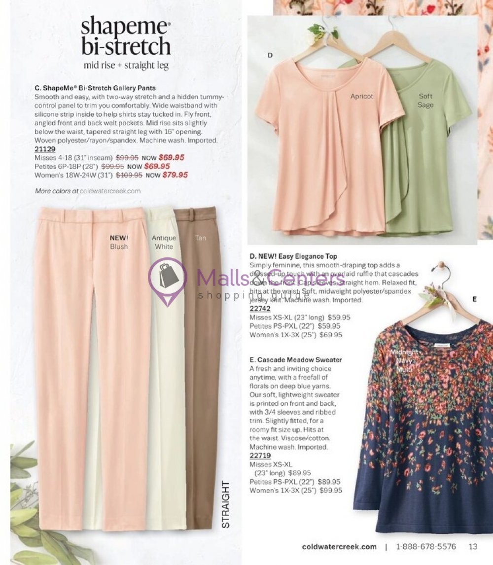 Coldwater Creek Weekly ad valid from 05/01/2023 to 05/31/2023